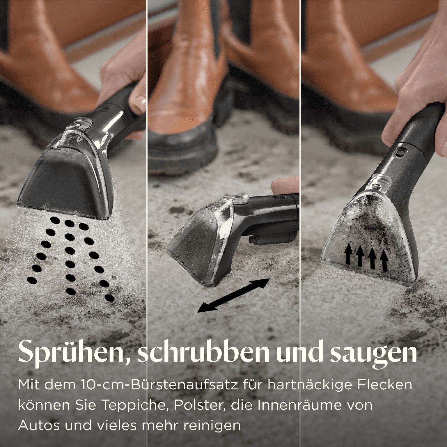 Bissell Wasch-Sauger SpotClean Mini Select, leicht & klein, starke Saugleistung, Dual-Tank, 330 W, beutellos, 12.5kPa, reinigt Flecken auf Teppich, Polster, Autositz