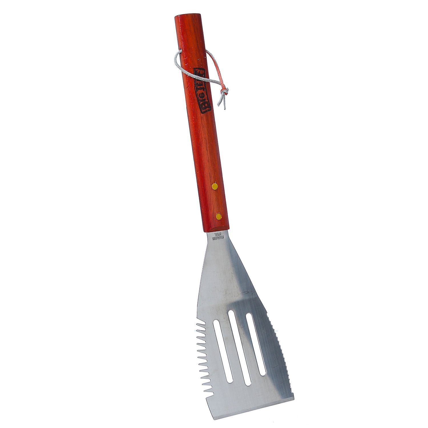 GAUMENKICK Grillwender Grillspatel Wender für BBQ Pfannenwender Edelstahl Grillbesteck 41cm