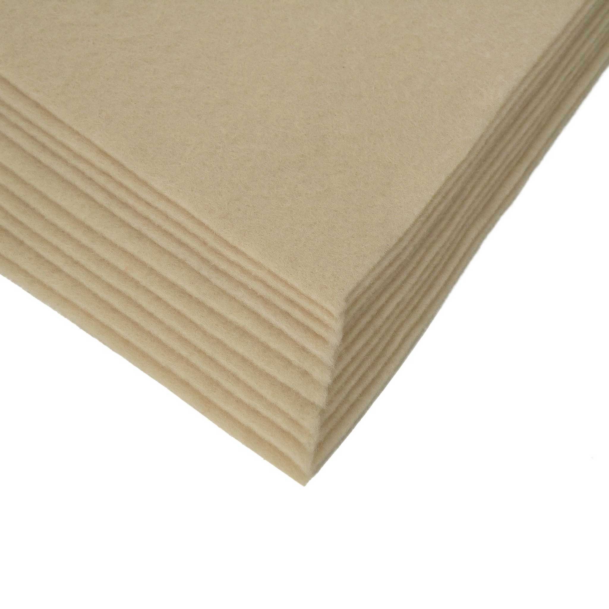 maDDma Ремесленный войлок Ремесленный войлок Bögen 10er-Pack Чувствовать A4 Stärke 1,5-2mm Чувствоватьplatte, sand