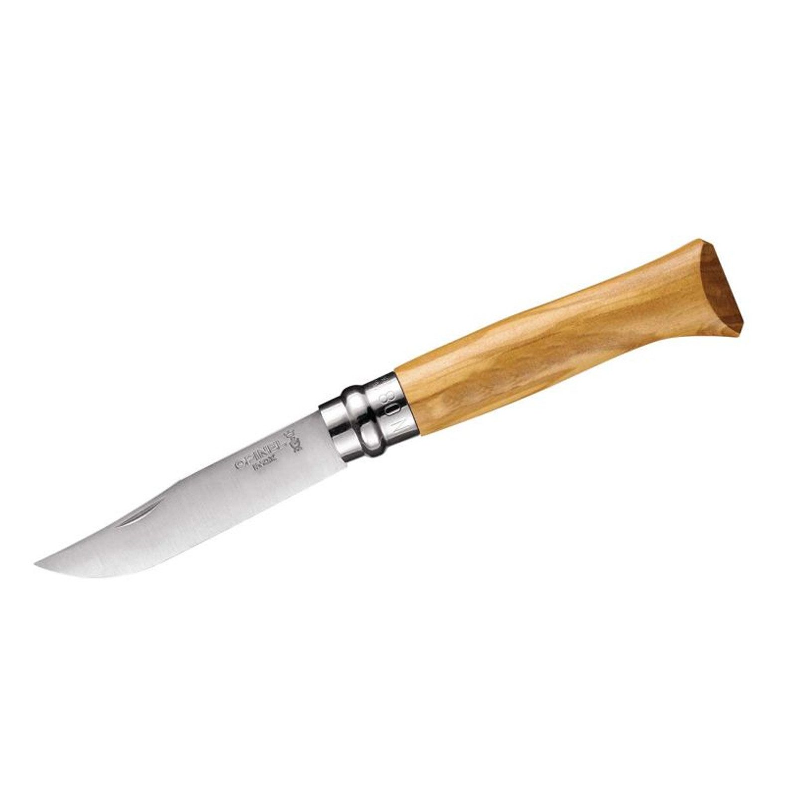 Opinel Fischmesser Opinel Geschenkset No 08 Olivenholz Taschenmesser mit Etui
