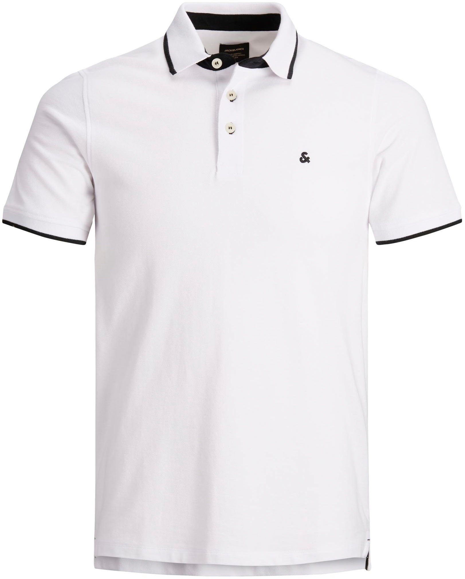 Poloshirt JJEPAULOS im Doppelpack mit Logostickerei und Komfort