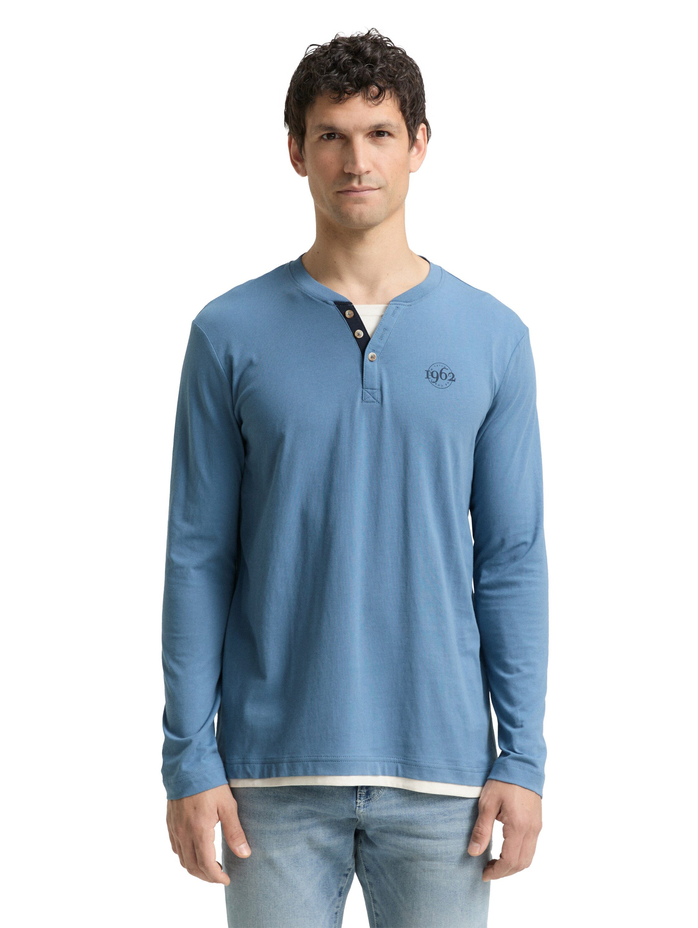 TOM TAILOR Langarmshirt mit Logo Print