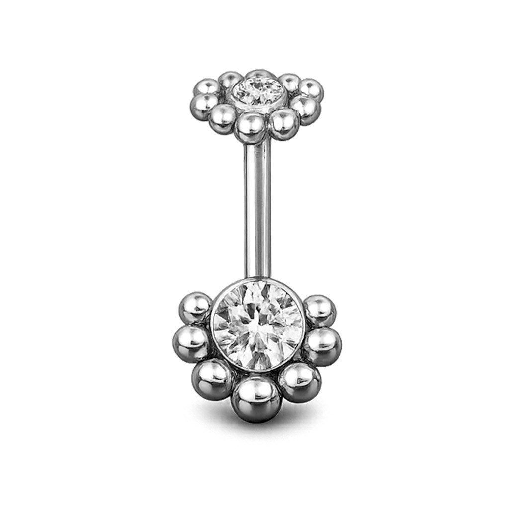 viva-adorno Piercing-Set Vertical Helix Piercing Stecker Zirkonia Bogen Cartilage, Barbell Stab Knorpelpiercing