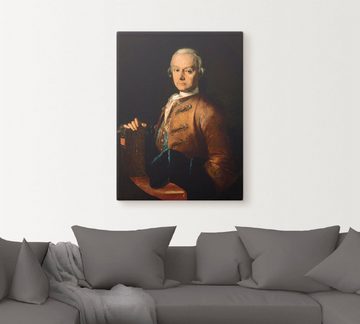 Artland Leinwandbild Bildnis Leopold Mozart. Um 1765, Menschen (1 St), auf Keilrahmen gespannt