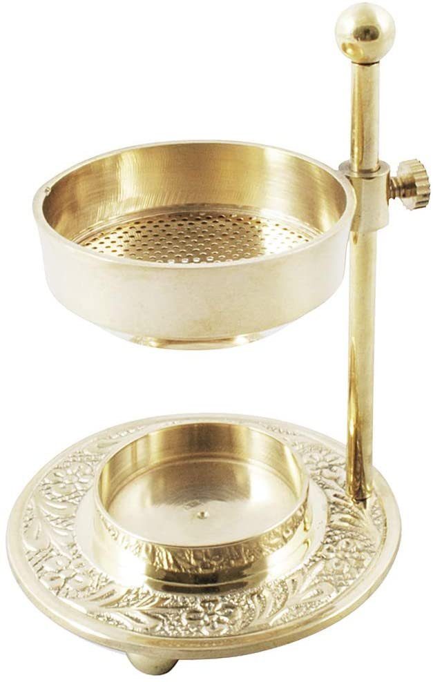 NKlaus Räucherstövchen Rauchgefäß Messing Weihrauchbrenner Verstellbar Te, günstig online kaufen