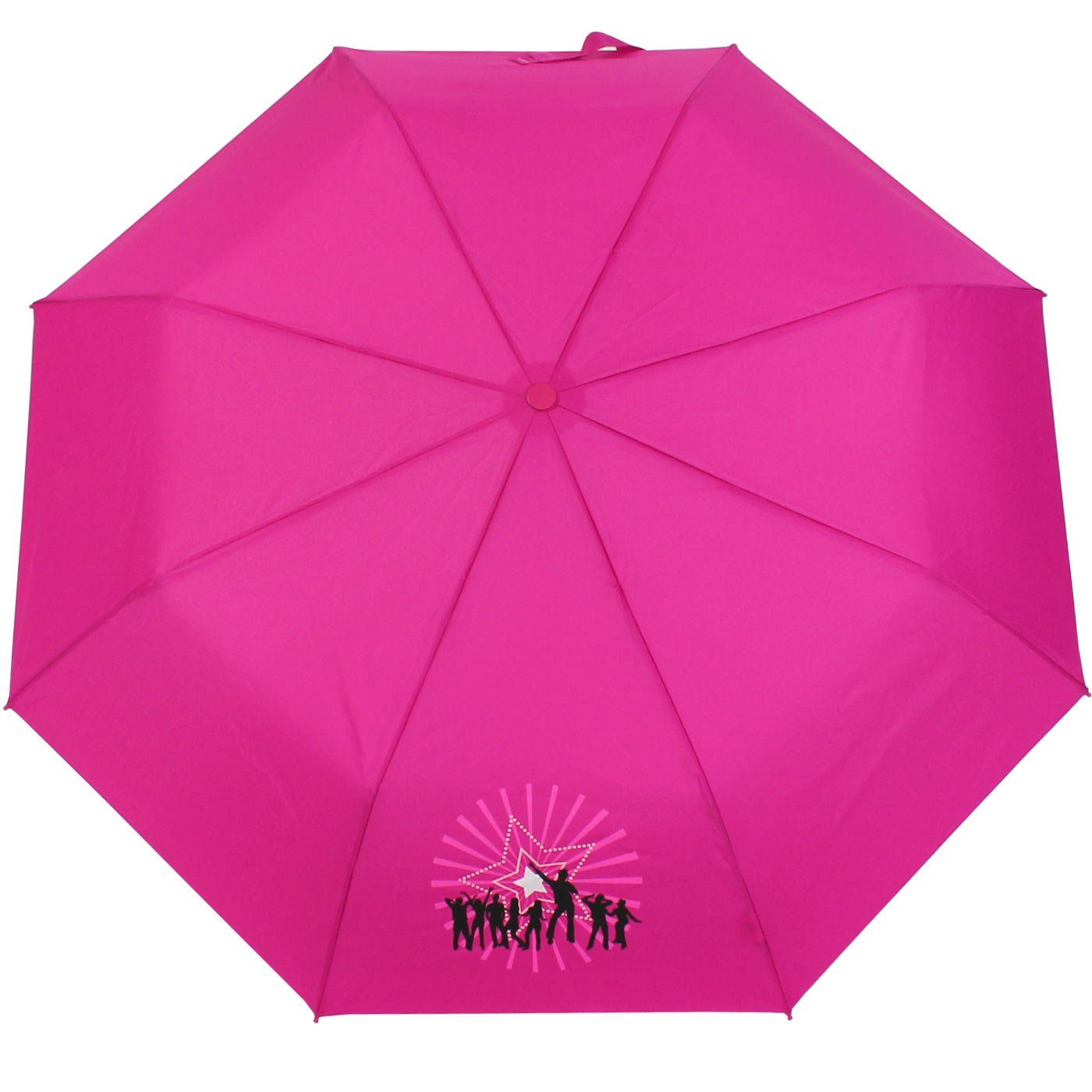 derby Taschenregenschirm Mini Kinderschirm Mädchen leicht Kids - flieder, ein leichter Schirm für den Schulweg mit coolen Motiven