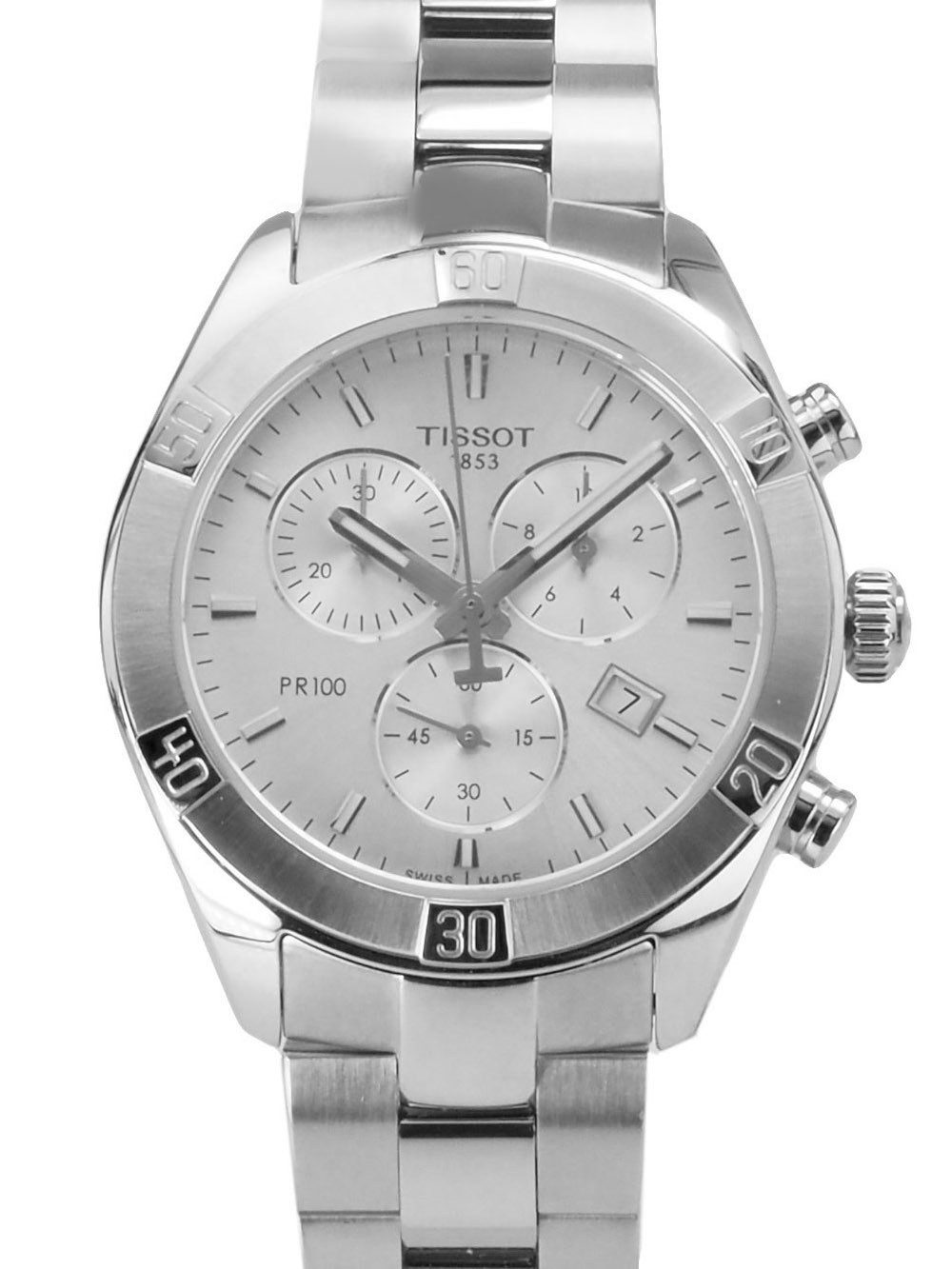 Tissot Chronograph schweizer Herren Uhr 38 mm Ø T1019171103100 Chronograph T-Classic, Saphirglas