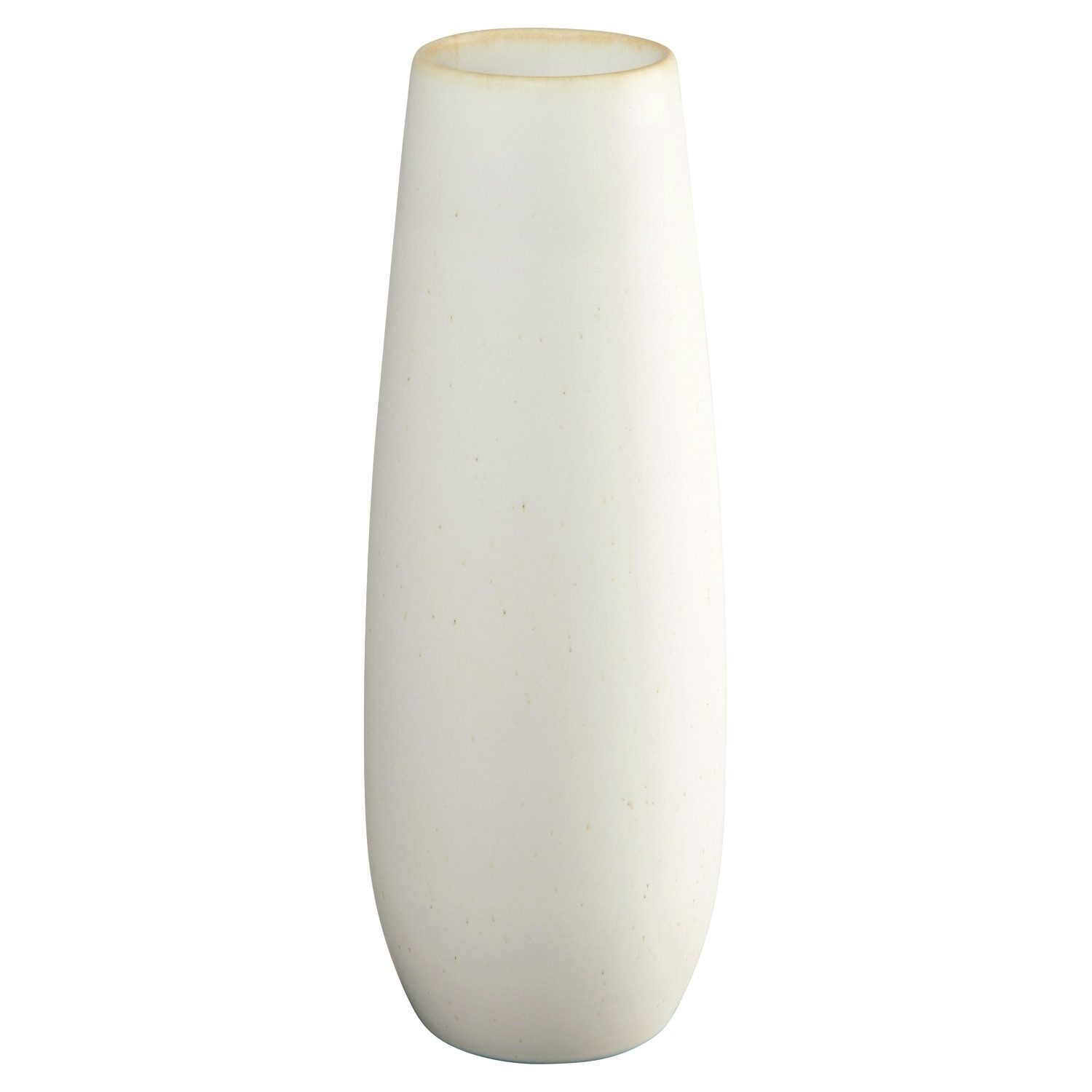 Tischvase EASE, Weiß, Steinzeug, H 25 cm