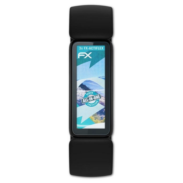 atFoliX Schutzfolie Displayschutzfolie für Fitbit Inspire 2 (3 Folien) Ultraklar und flexibel