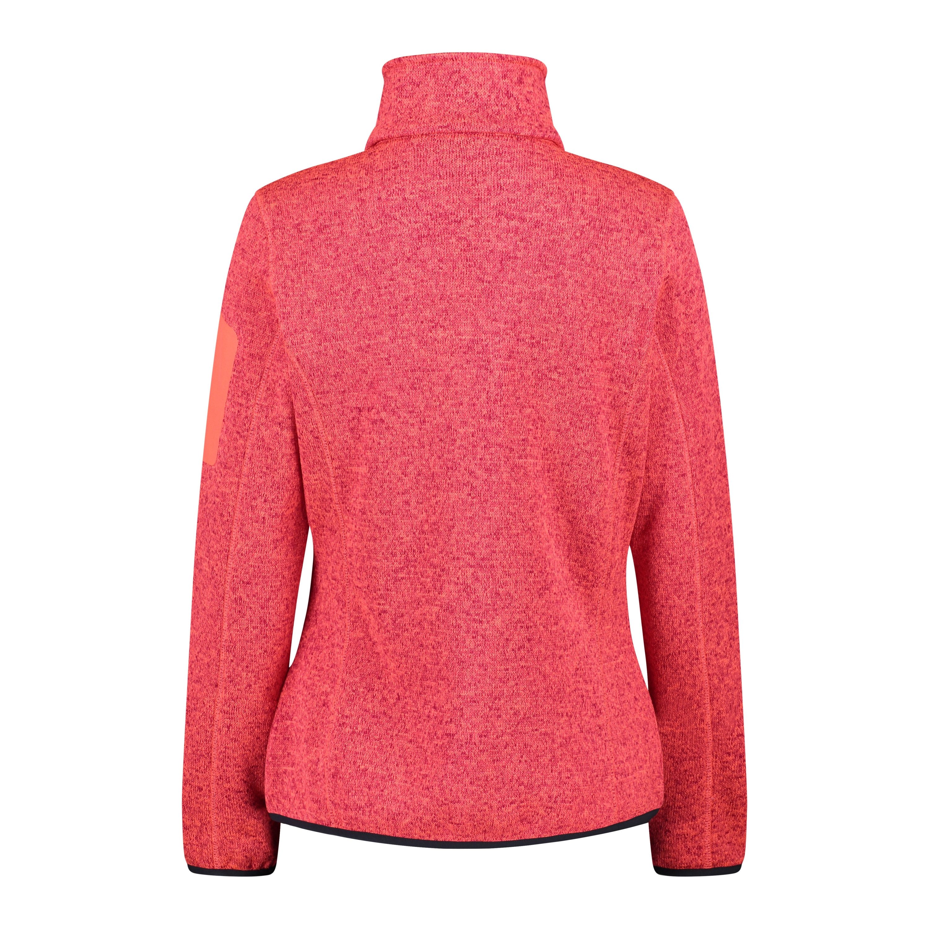 CMP Strickfleecejacke WOMAN JACKET RED FLUO-ANTRACITE günstig online kaufen