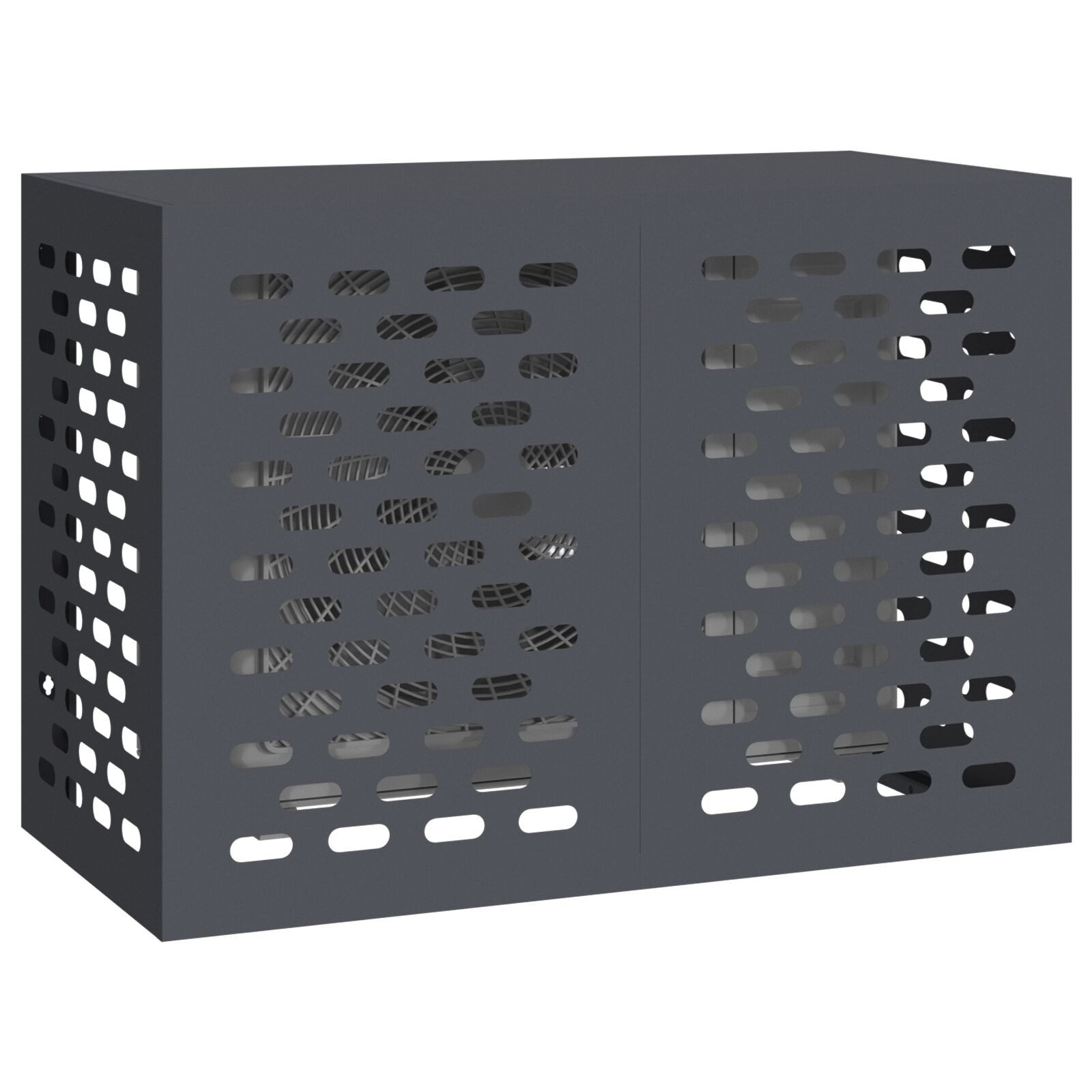 vidaXL Heizungsverkleidung 100 x 50 x 70 cm Heizkörperverkleidung aus Metall 100x50x70 cm anthraz