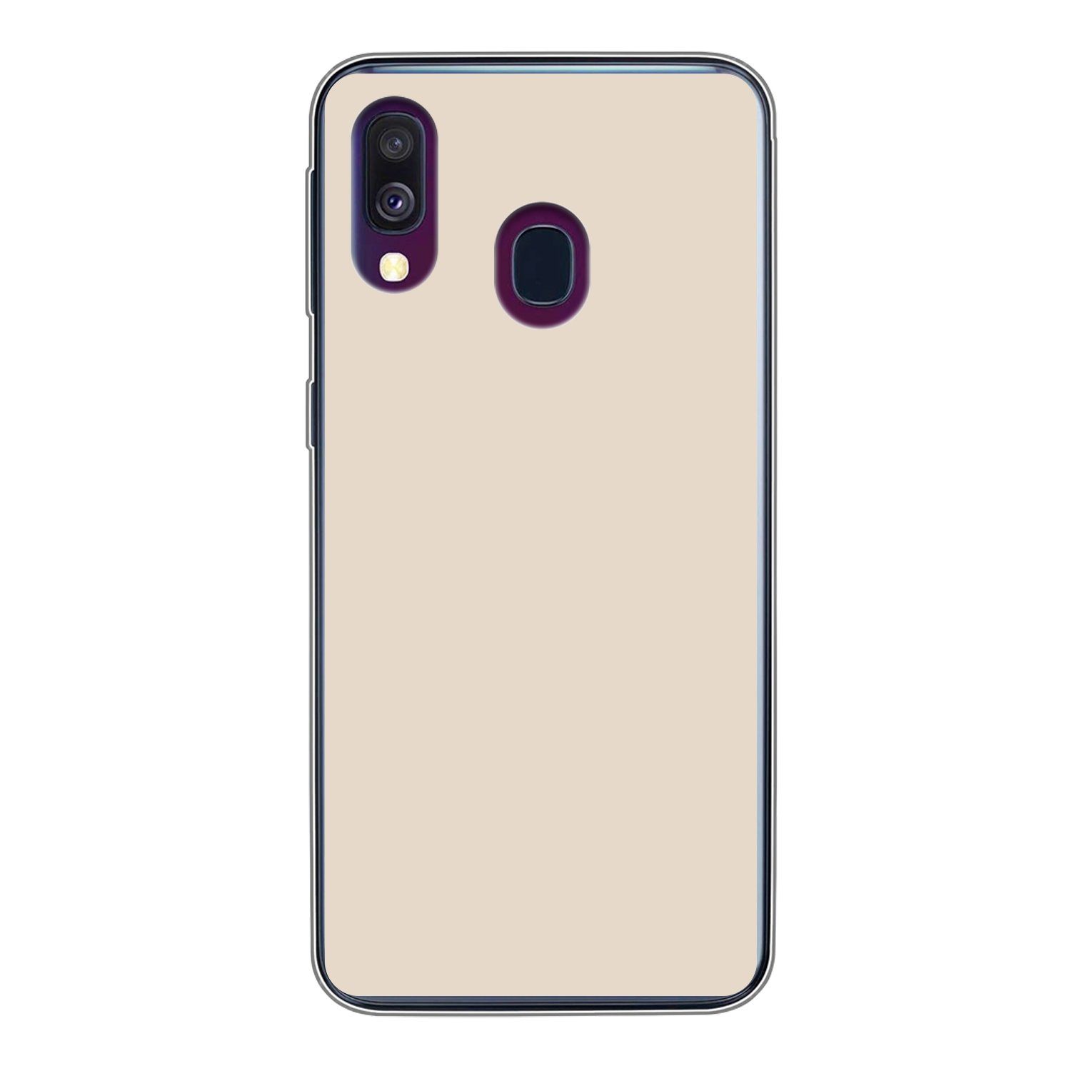 Handyhülle für Samsung Galaxy A40 Beige - Unifarben