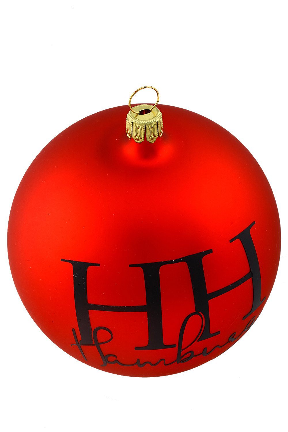 - Hamburger handdekoriert Weihnachtskontor Dekohänger - mundgeblasen Hamburg, - Weihnachtsbaumkugel Kugel Rote
