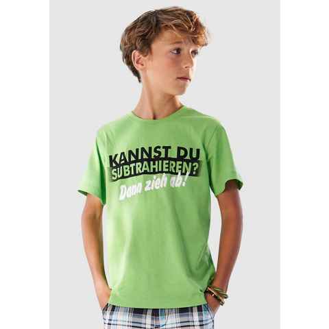KIDSWORLD T-Shirt KANNST DU SUBTRAHIEREN?, Spruch