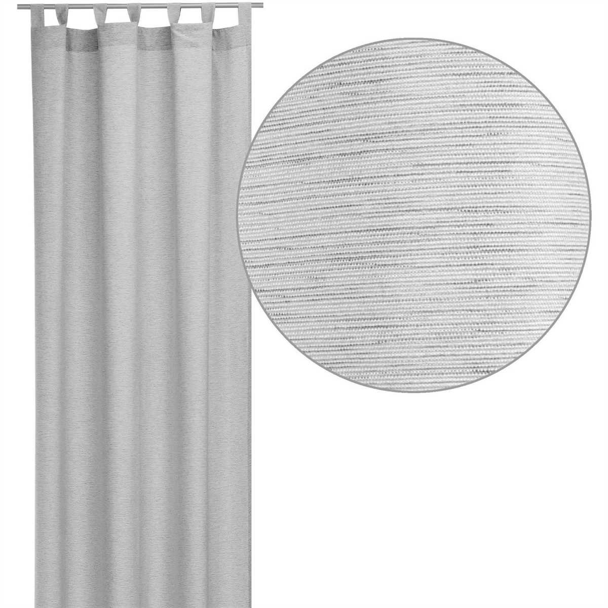 Bestlivings Vorhang (1 St), Schlaufen, blickdicht, Gardine 140x245cm - Leinen Optik - Schlaufen / Kräuselband