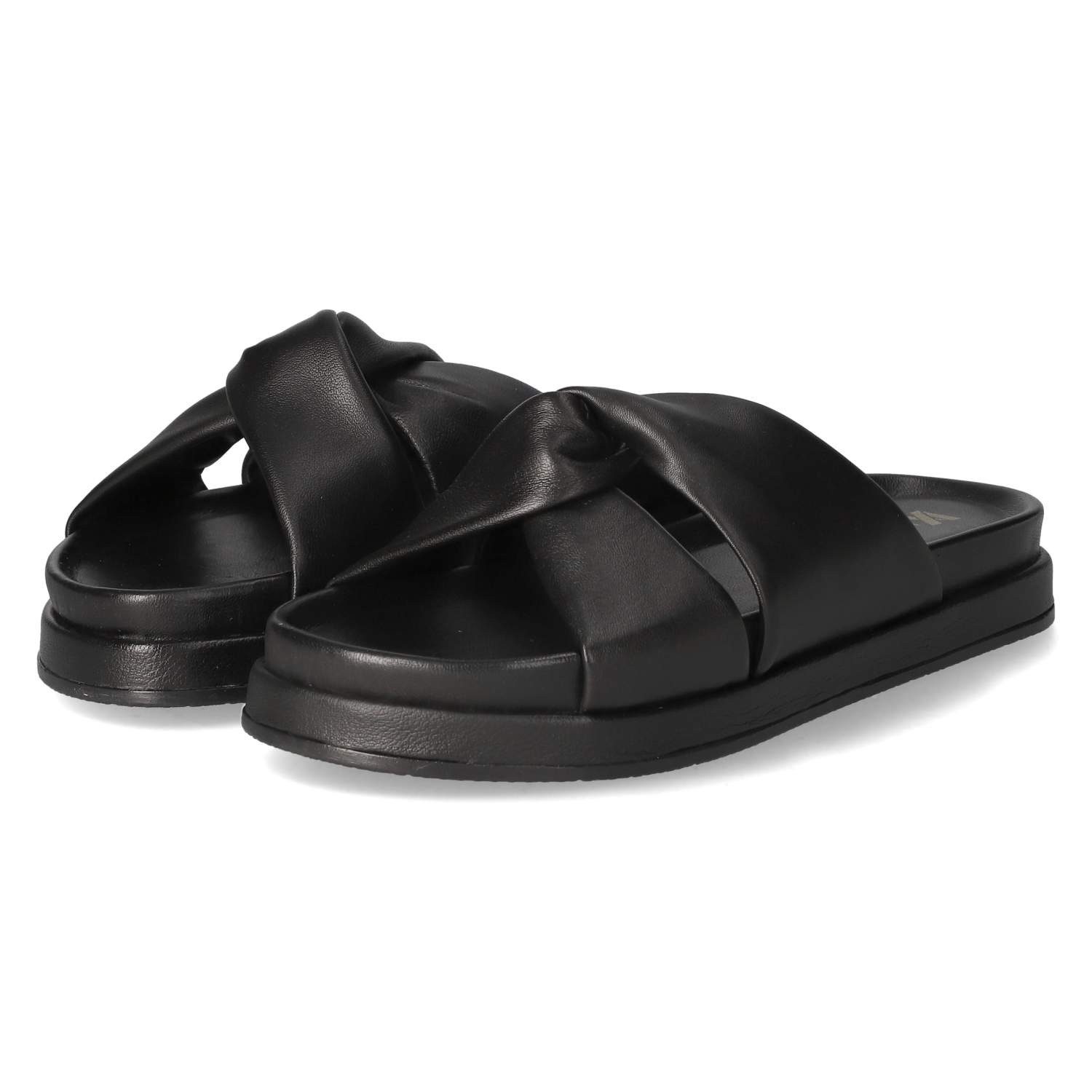 Kaerlek Kaerlek LPMAG-14LEI Black Damen Glattleder black Pantolette