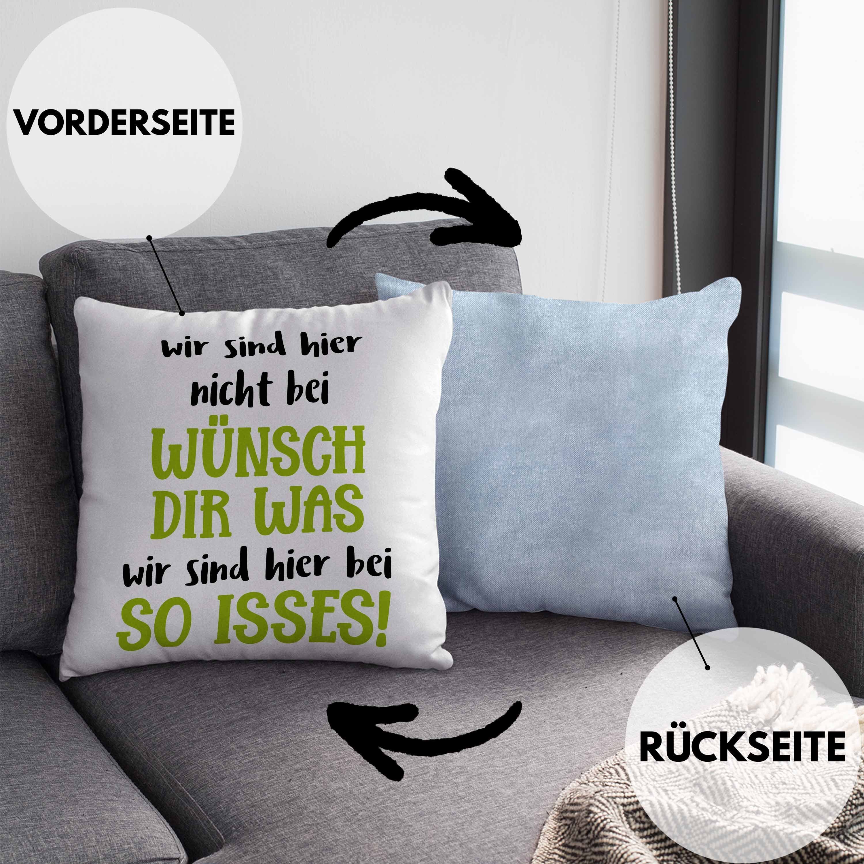 Funny Bei Dekokissen Dir Wir Trendation Kissen Witzig 40x40 Dekokissen Sind Realität Hier Trendation Was - Lustige Nicht Arbeit Fun mit Büro Blau Wünsch Füllung