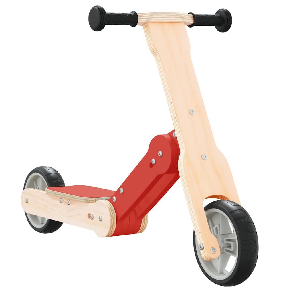 vidaXL Tretfahrzeug Kinderroller 2-in-1 Rot