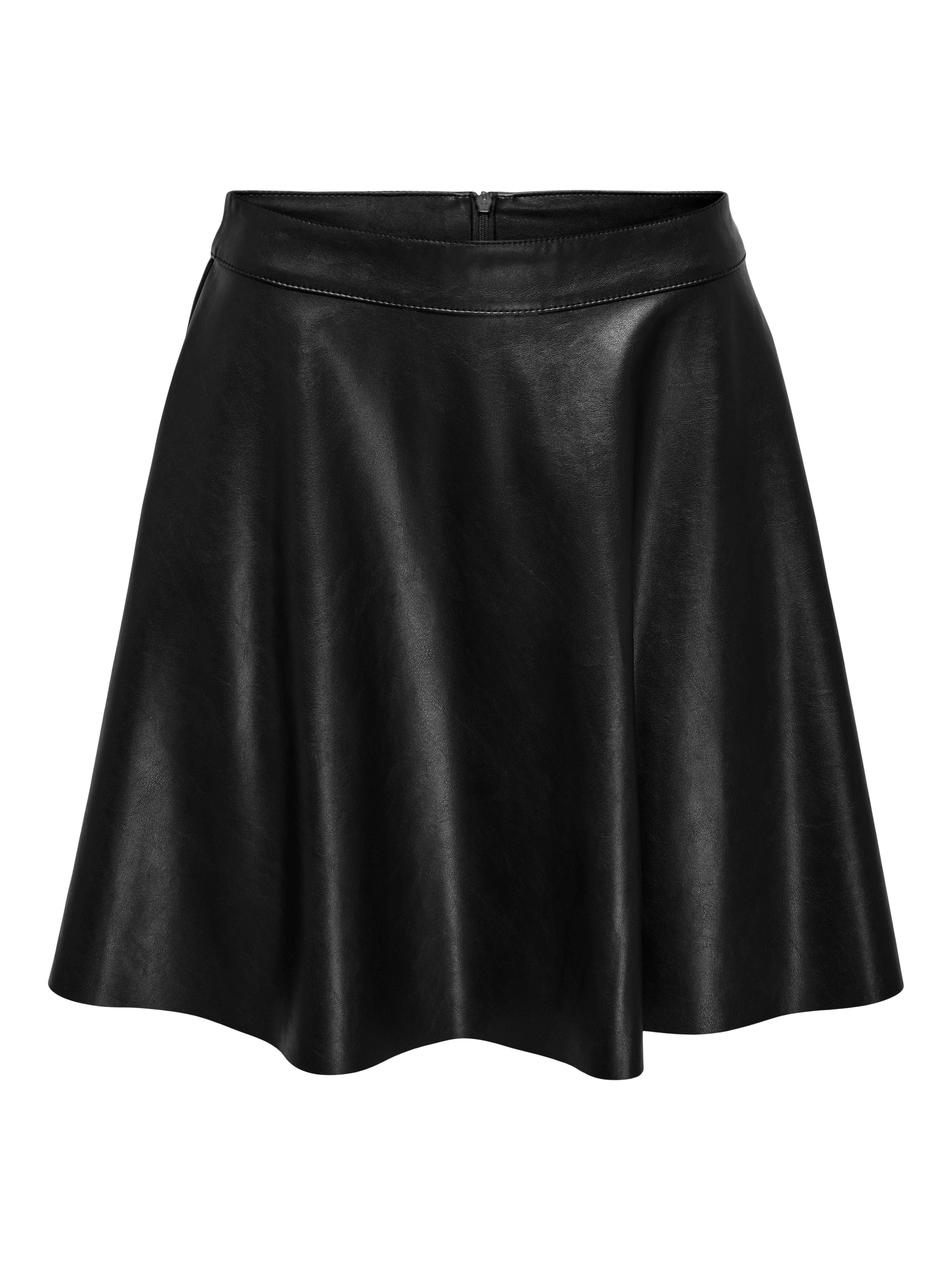 ONLY Lederimitatrock ONLUNA FAUX LEATHER FLARED günstig online kaufen