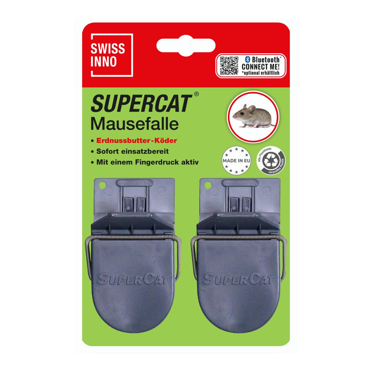 Swissinno Schlagfalle Swissinno SuperCat Mausefalle inkl.