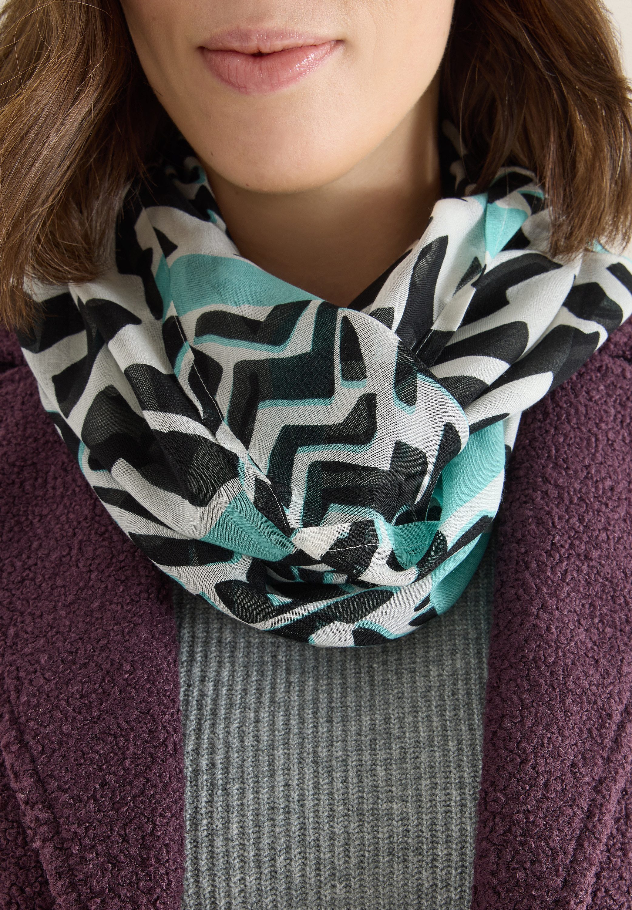 CECIL Loop, mit grafischem Muster günstig online kaufen