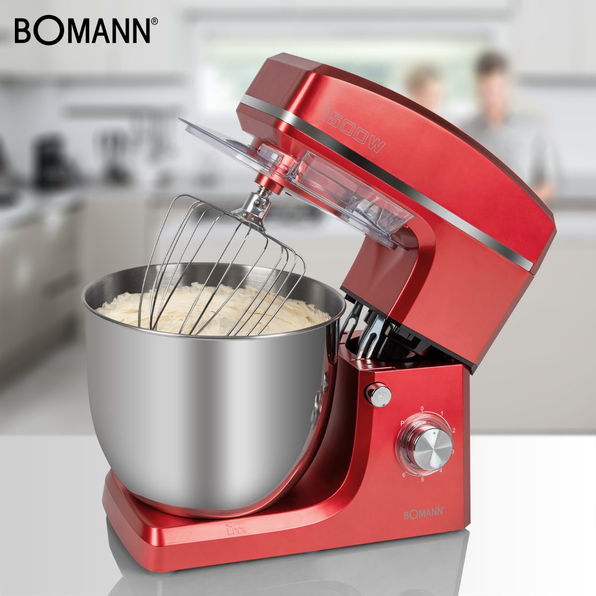 Küchenmaschine rot CB KM BOMANN 6036