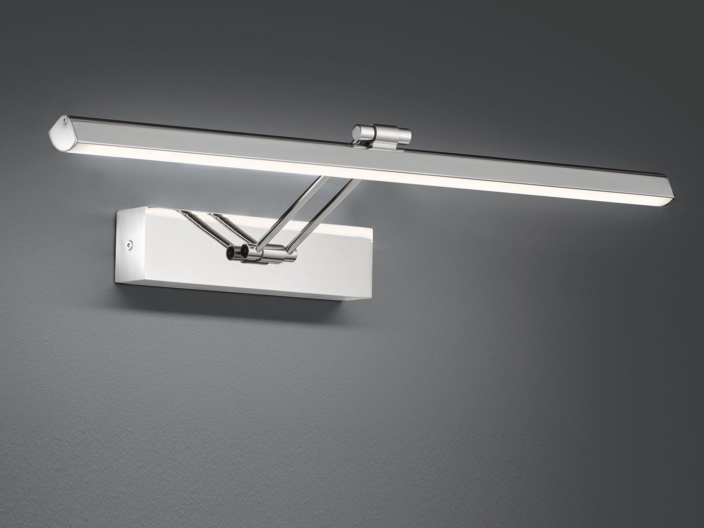 FISCHER & HONSEL LED Spiegelleuchte, LED fest integriert, Warmweiß, 2er SET Bad-lampe Spiegel-leuchte auch als Bilderleuchte geeignet 60cm
