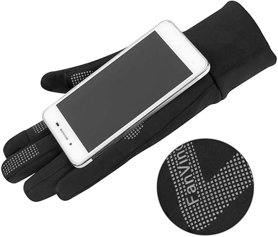 habeig Fahrradhandschuhe DUNLOP Thermo Touchscreen Handschuhe, wasserabweisend, winddicht Touchscreen-Funktion