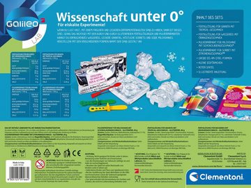 Clementoni® Experimentierkasten Galileo, Wissenschaft unter 0°, Made in Europe