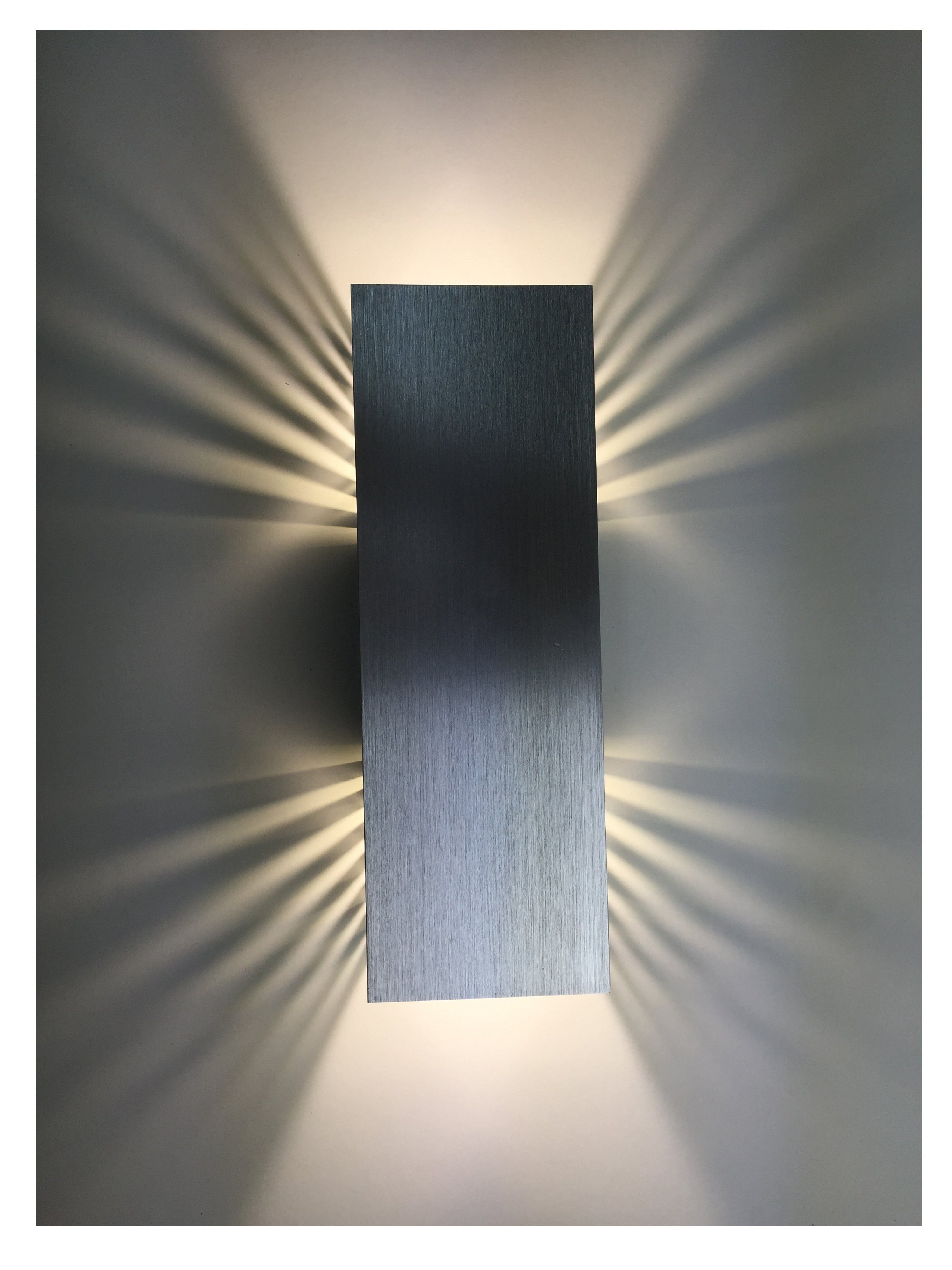 SpiceLED LED Wandleuchte ShineLED, Weiß (4200 K), LED fest integriert, Warmweiß, 30 Watt, Lichtfarbe weiß, dimmbar, indirekte Освітлення mit Schatteneffekt, Up & Down Licht