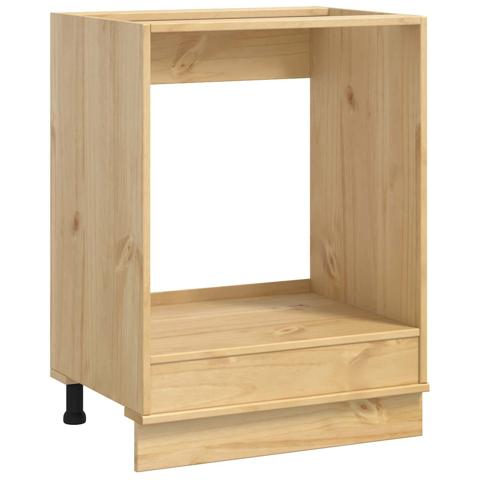 vidaXL Küchenzeile, Schrank mit Speicher Honig 60 x 46 x 81 cm Massives Kiefernholz