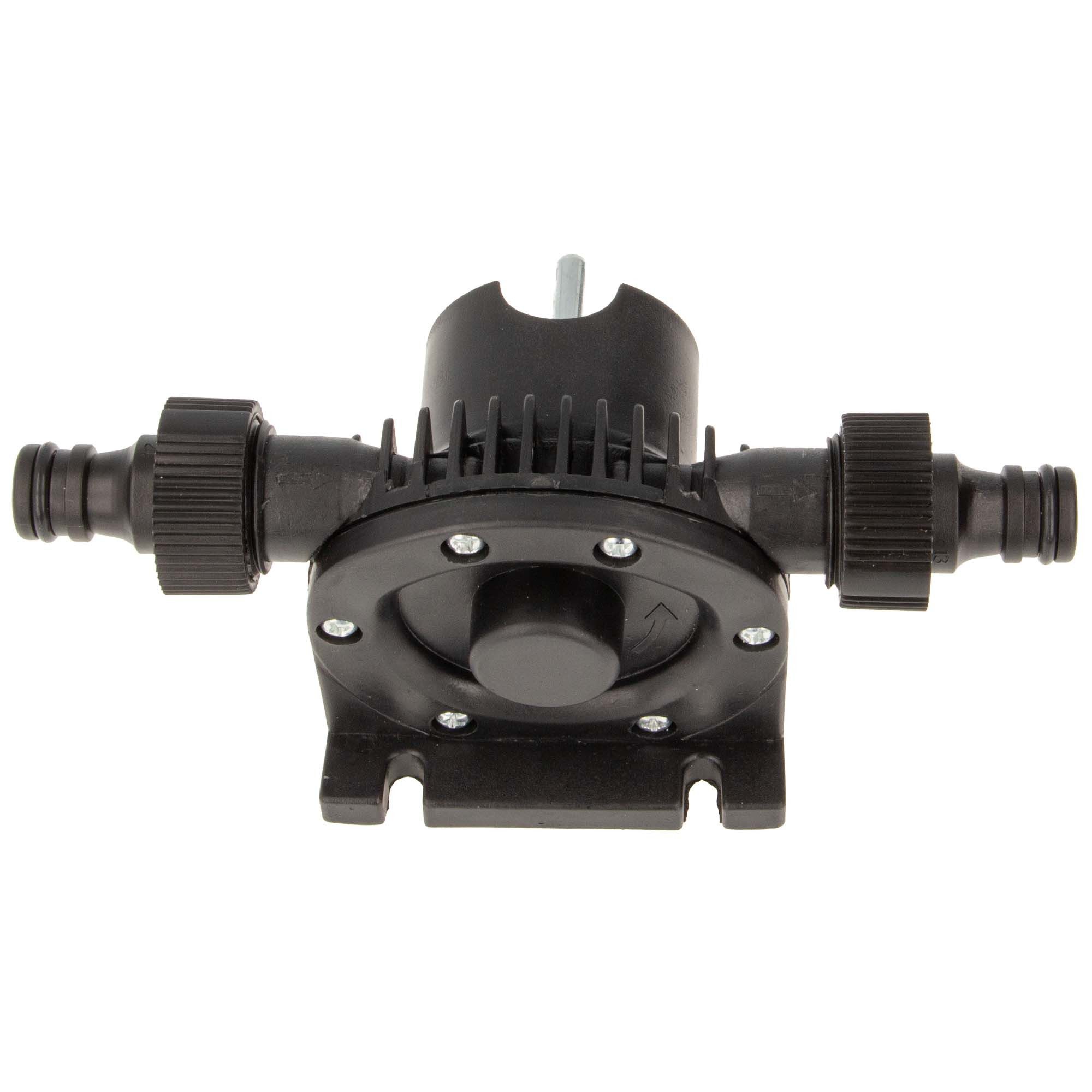 MASTERPROOF PROFESIONAL Wasserpumpe Bohrmaschinen-Pumpe 1/2 " mit Steckkupplungen, Vorsatzpumpe