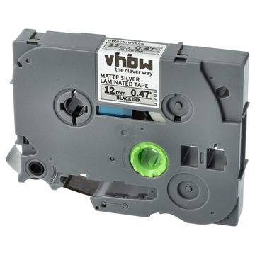 vhbw Beschriftungsband passend für Brother PT H107B, H101TB, H105, H108, H108GT, H105VP, H110