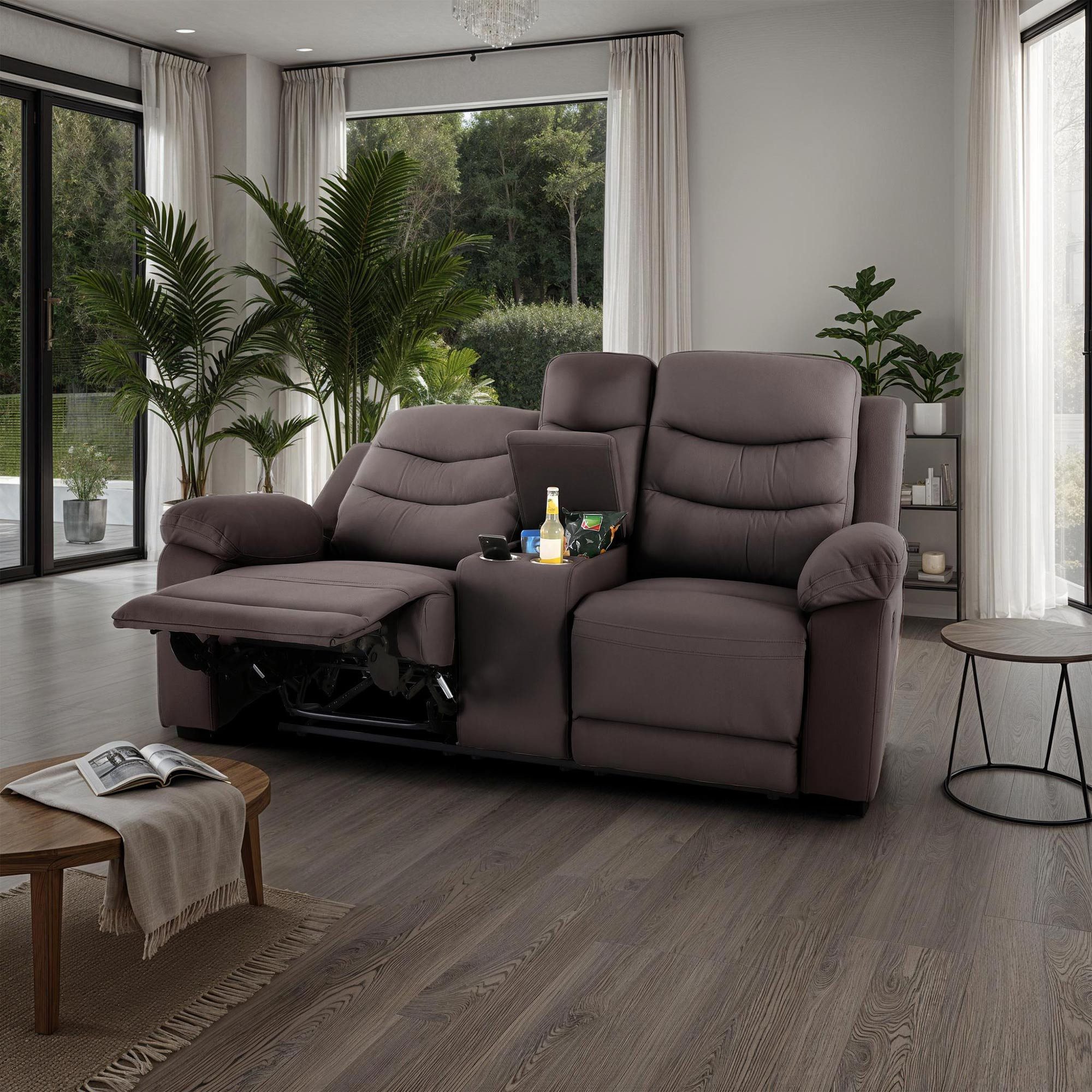 Raburg 2-Sitzer Kinosessel, 2er-Fernsehsessel, mechanische Relaxfunktion, M günstig online kaufen