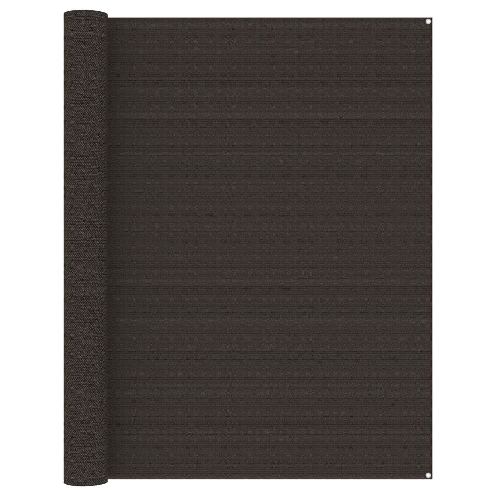 vidaXL Teppich Zeltteppich 250x350 cm Braun Wohnwagen Teppich Vorzelt Unterlage, Höhe: 350 mm