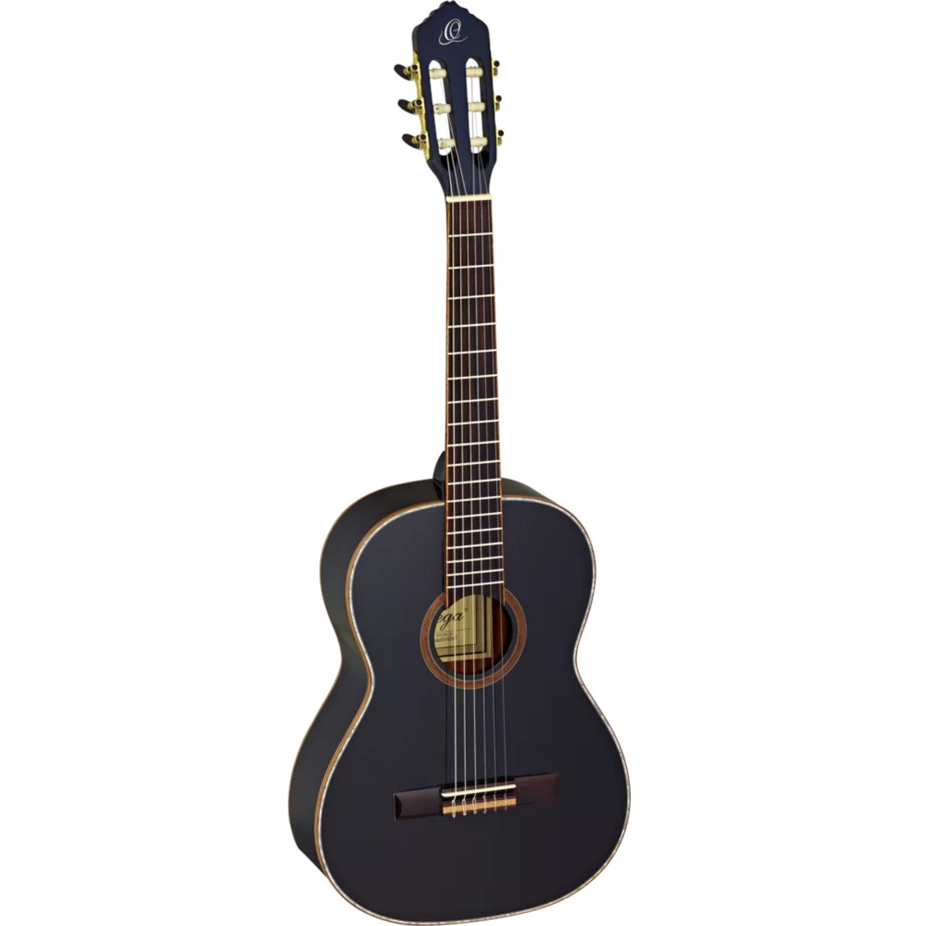 ORTEGA Guitars Konzertgitarre, R221BK 7/8, Konzertgitarren, 7/8 Konzertgitarren, R221BK 7/8 - 7/8 Konzertgitarre