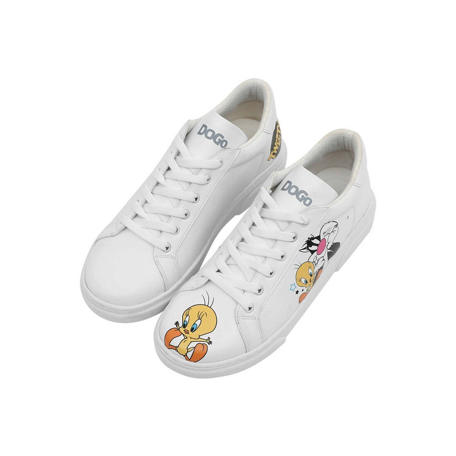 DOGO Ace Low-Top Sneaker Best Of Tweety And Sylvester Damen Sneaker Sneaker Handgefertigt