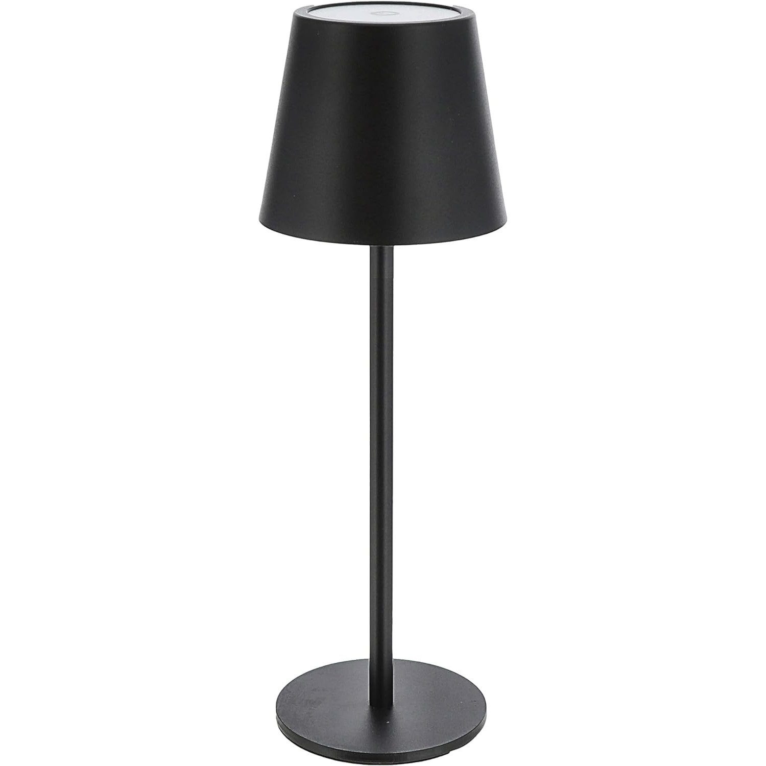 CEPEWA LED Schreibtischlampe LED Tischleuchte Schwarz oder Weiß Akku Tischlampe Modern, LED fest integriert, Warmweiß, Kaltweiß, Reinweiß, Metall Schreibtischlampe Akkulampe Dekoleuchte Dekolampe
