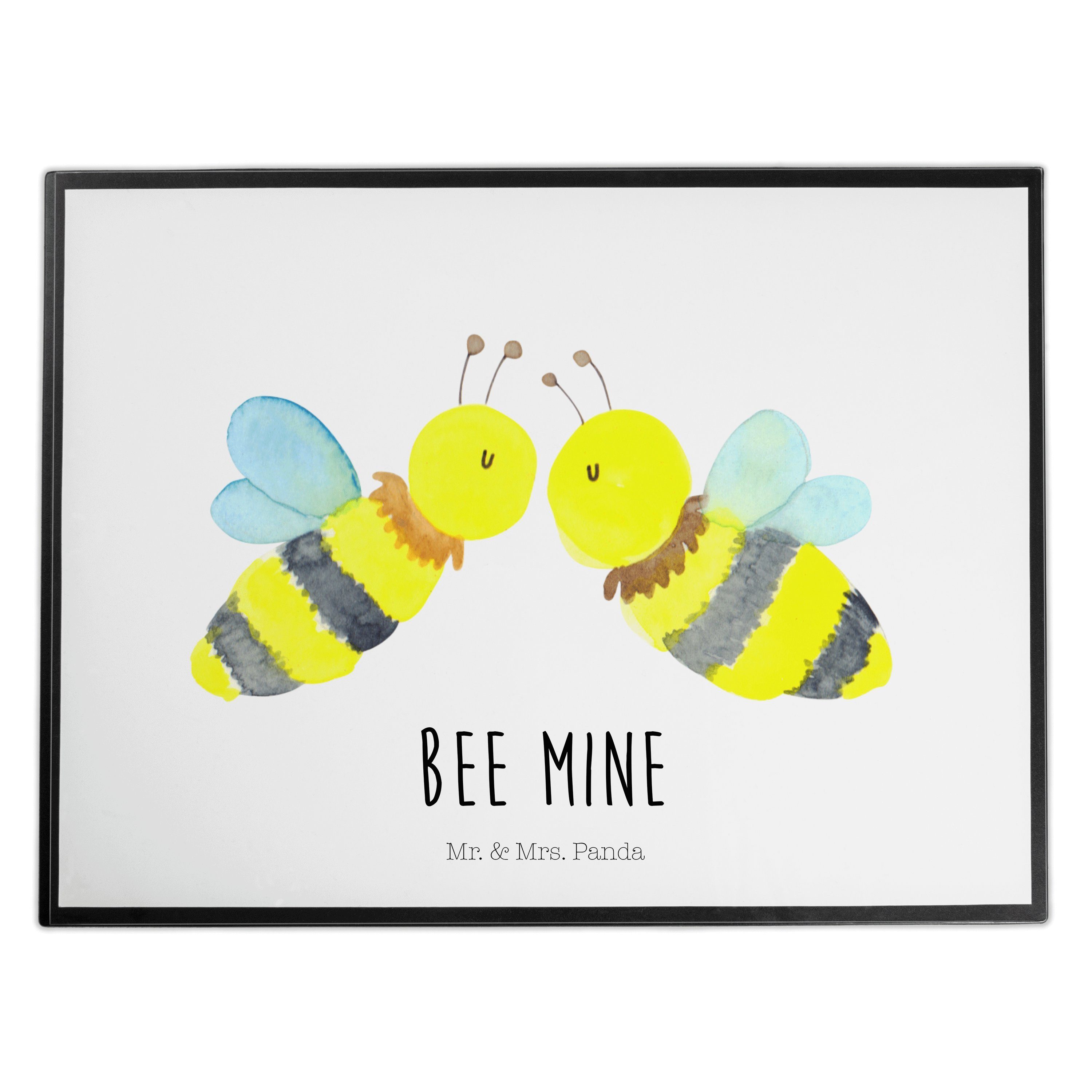 Mr. & Mrs. Panda Schreibtischunterlage »Biene Liebe Weiß mit Motiv
