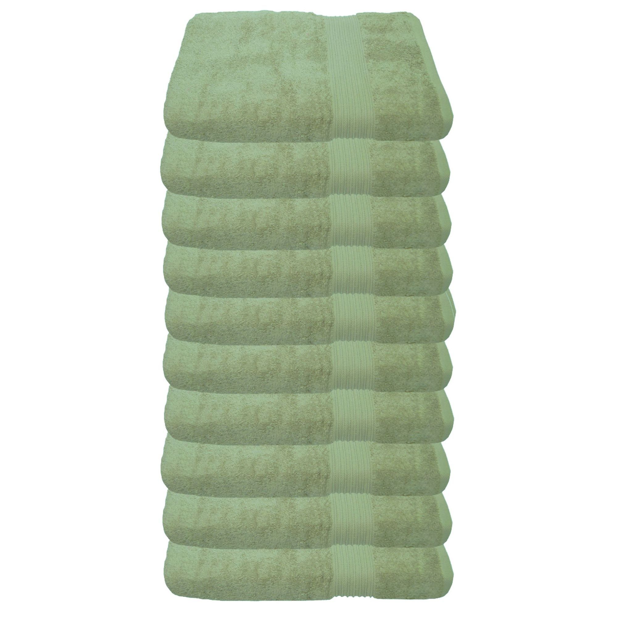 Julie Julsen Gästehandtücher 10-Gästehandtücher-Lindgrün-Gästetuch 30 x 50 günstig online kaufen