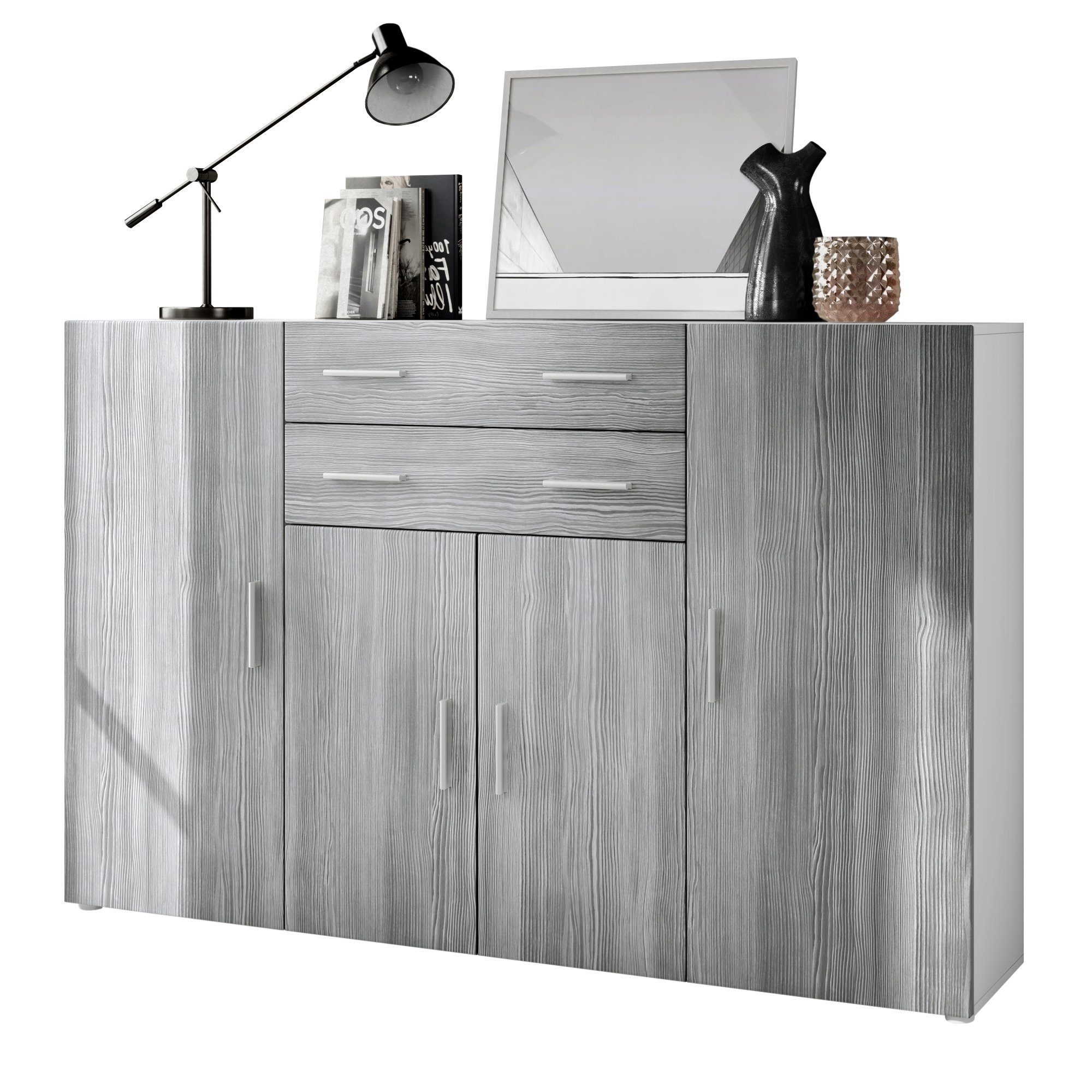 Vladon Highboard Aron (Anrichte, mit 4 günstig online kaufen