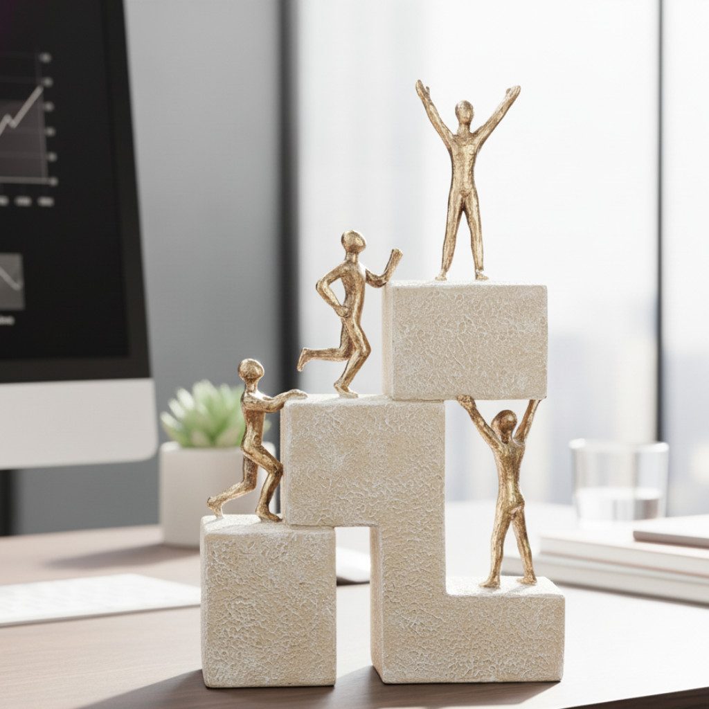 MF Dekofigur Erfolgsleiter Ascenso moderne Motivfigur Erfolg und Motivation (1 St)