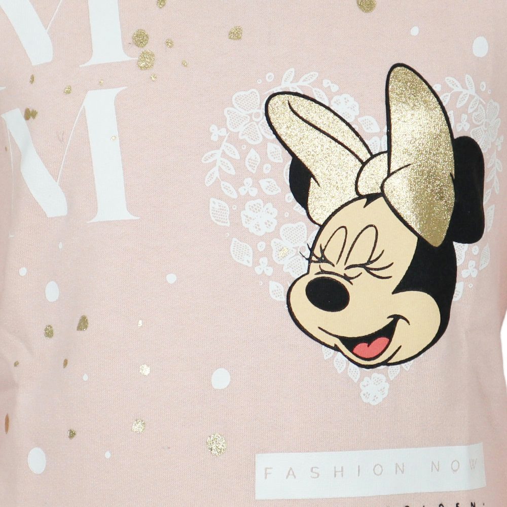 Disney Kapuzenpullover Disney Minnie Maus Mädchen Kinder Kapuzen Hoodie Pullover Gr. 104 bis 152