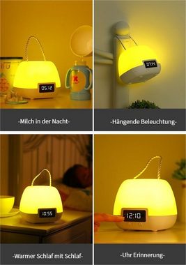Rouemi Nachtlicht Uhr-Nachtlicht, Schlafzimmer-Timer-Hängelampe, Baby-Futtertischlampe
