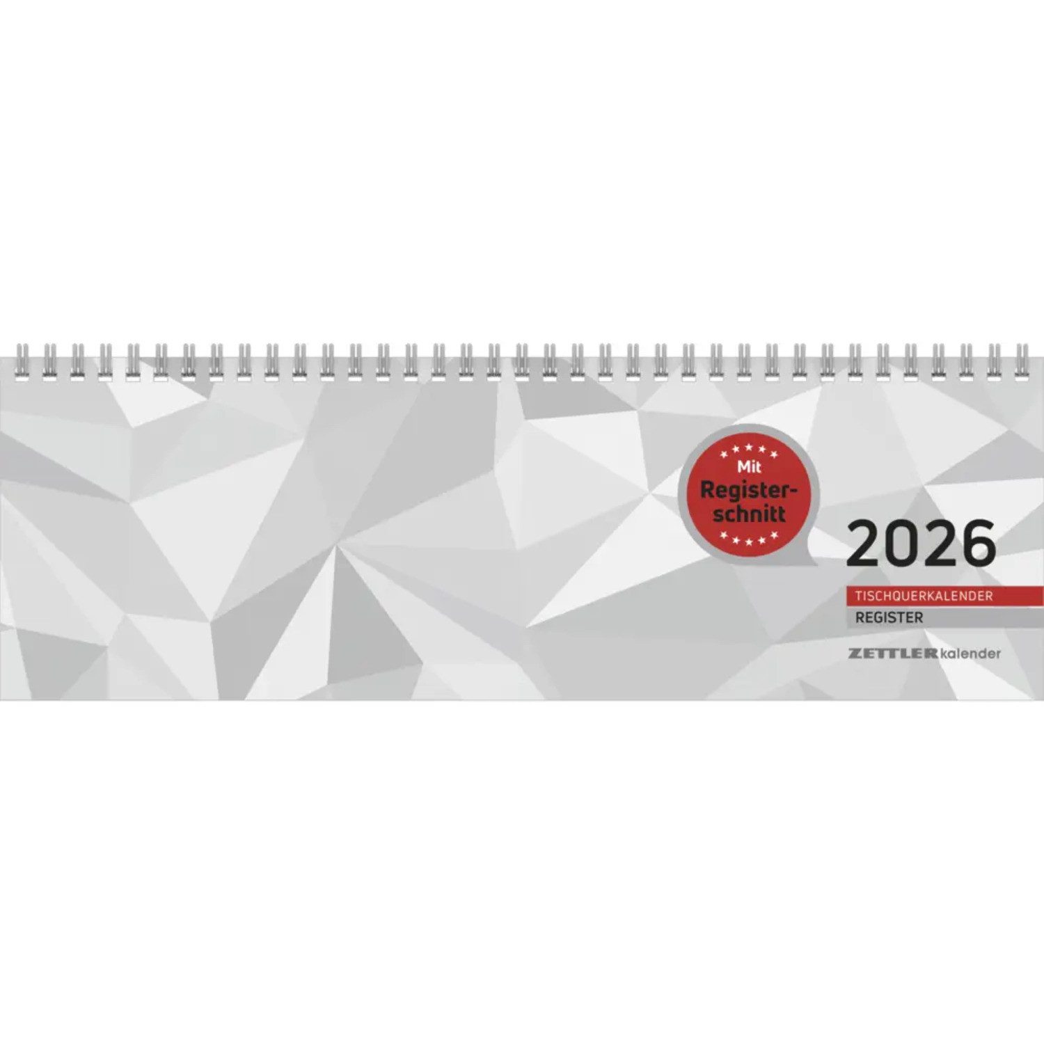 ZETTLER Querkalender Zettler Tischquerkalender 1W/2S Register 2026 - Wochenkalender 32 ×...