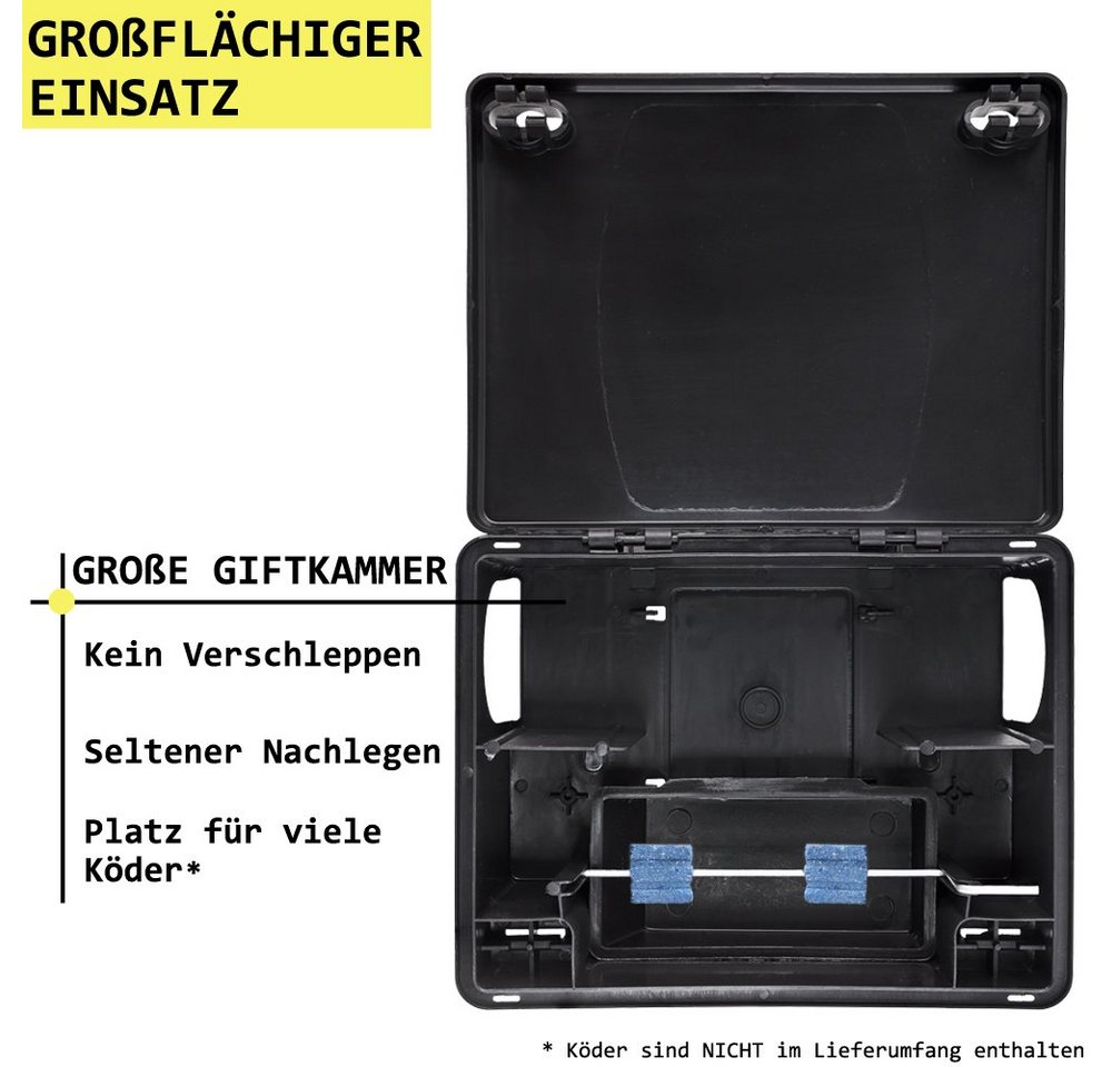 Thumbnail - Petigi Lebendfalle 1-30x Köderstation Nagerköderstation Köderbox Mäusebox Rattenbox Falle