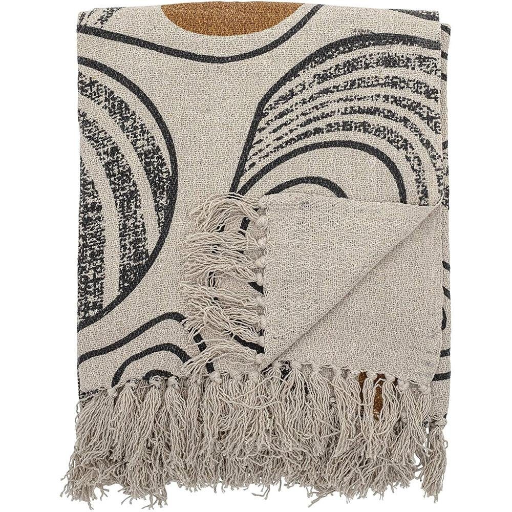 Bloomingville Tagesdecke Giano Throw, Nature, Recycled günstig online kaufen