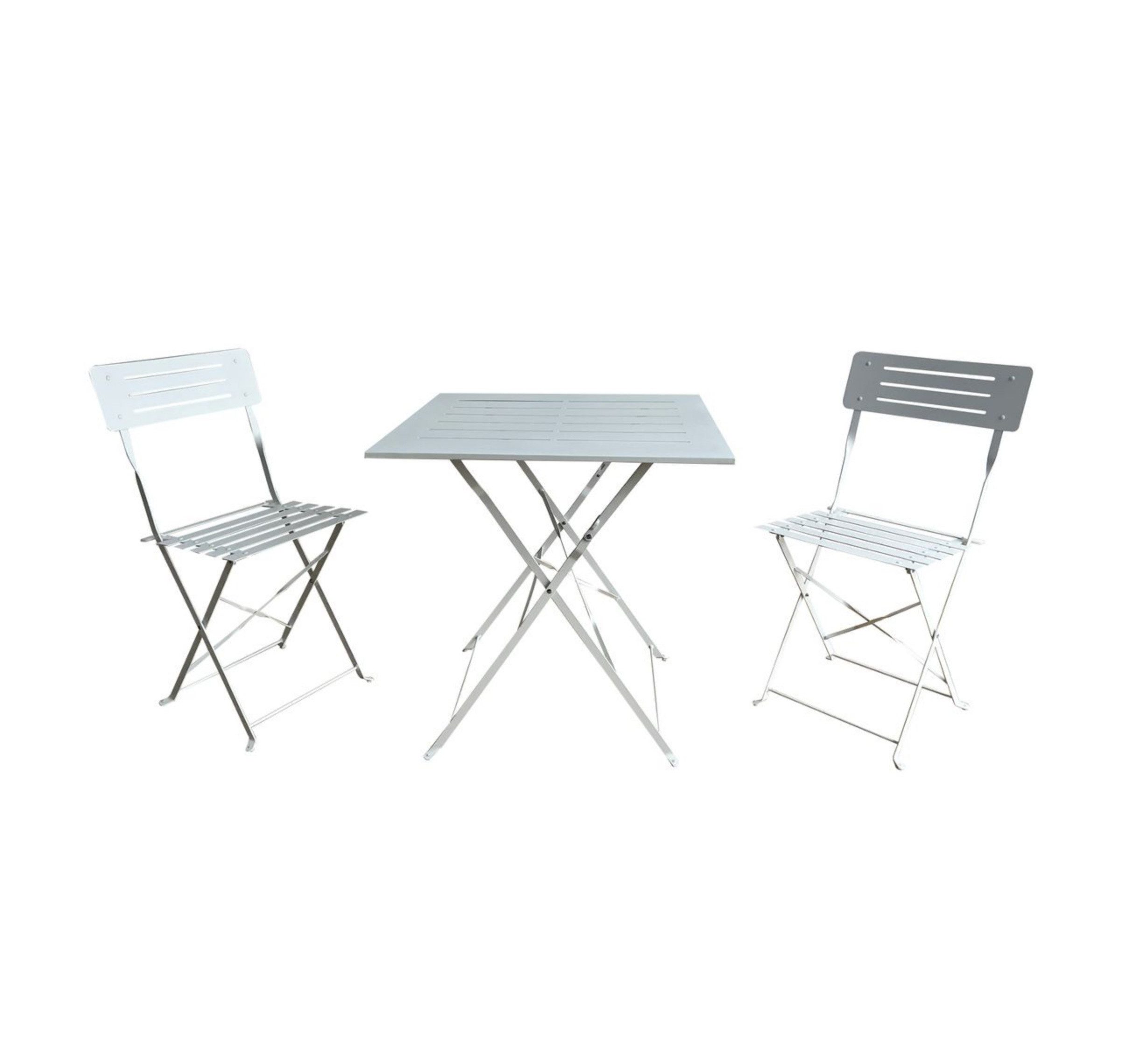 Happy Home Gartenstuhl Garten Balkonset Bistroset Gartenmöbel Rattanset 3 tlg. Bistro Set