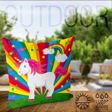 Kissenbezug, VOID, Sofa-Kissen Rainbow Star Unicorn Einhorn Outdoor Indoor regenbogen