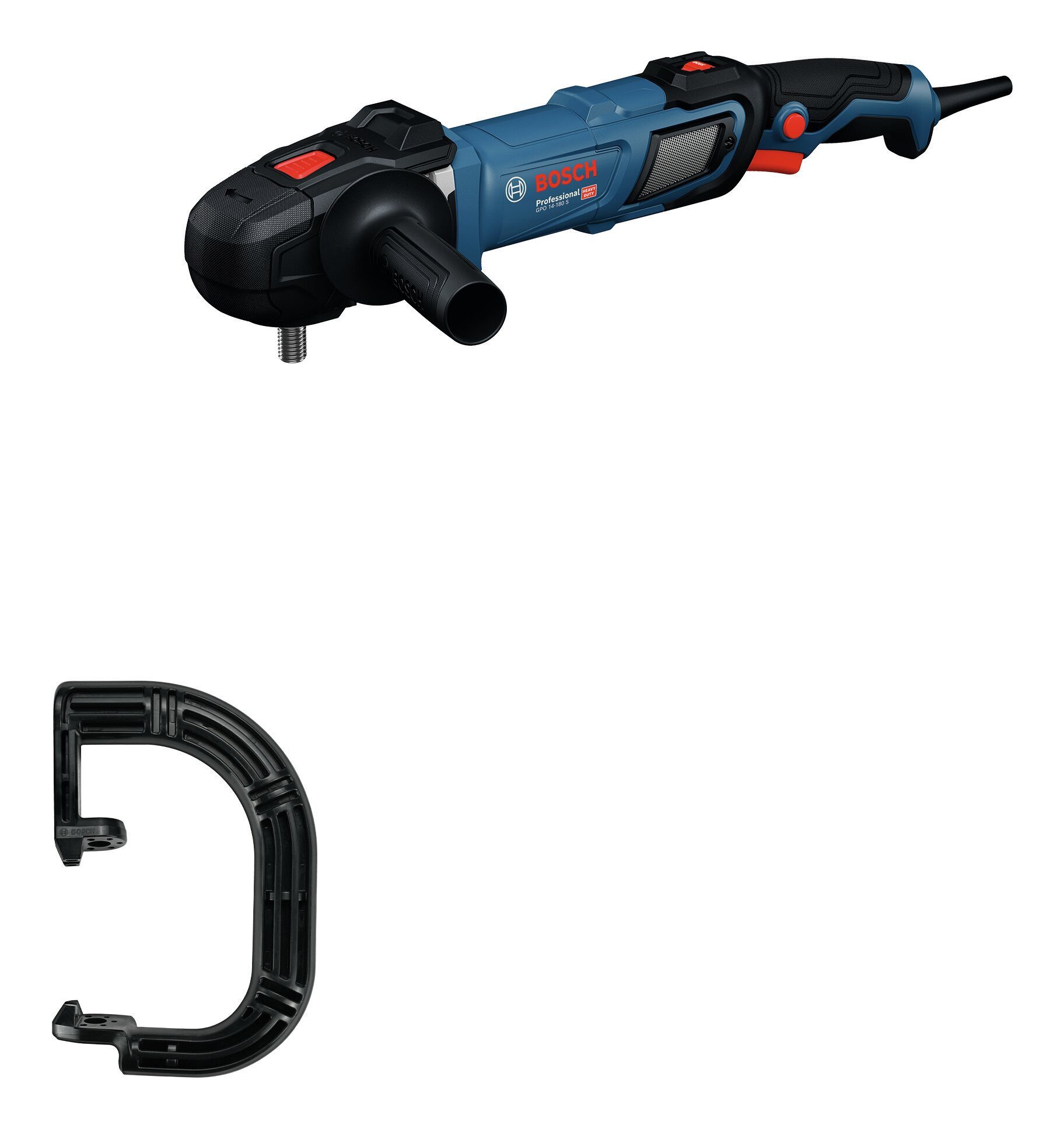BOSCH Winkelpolierer GPO 14-180 S, 3500 max. U/min, Polierer - im Karton